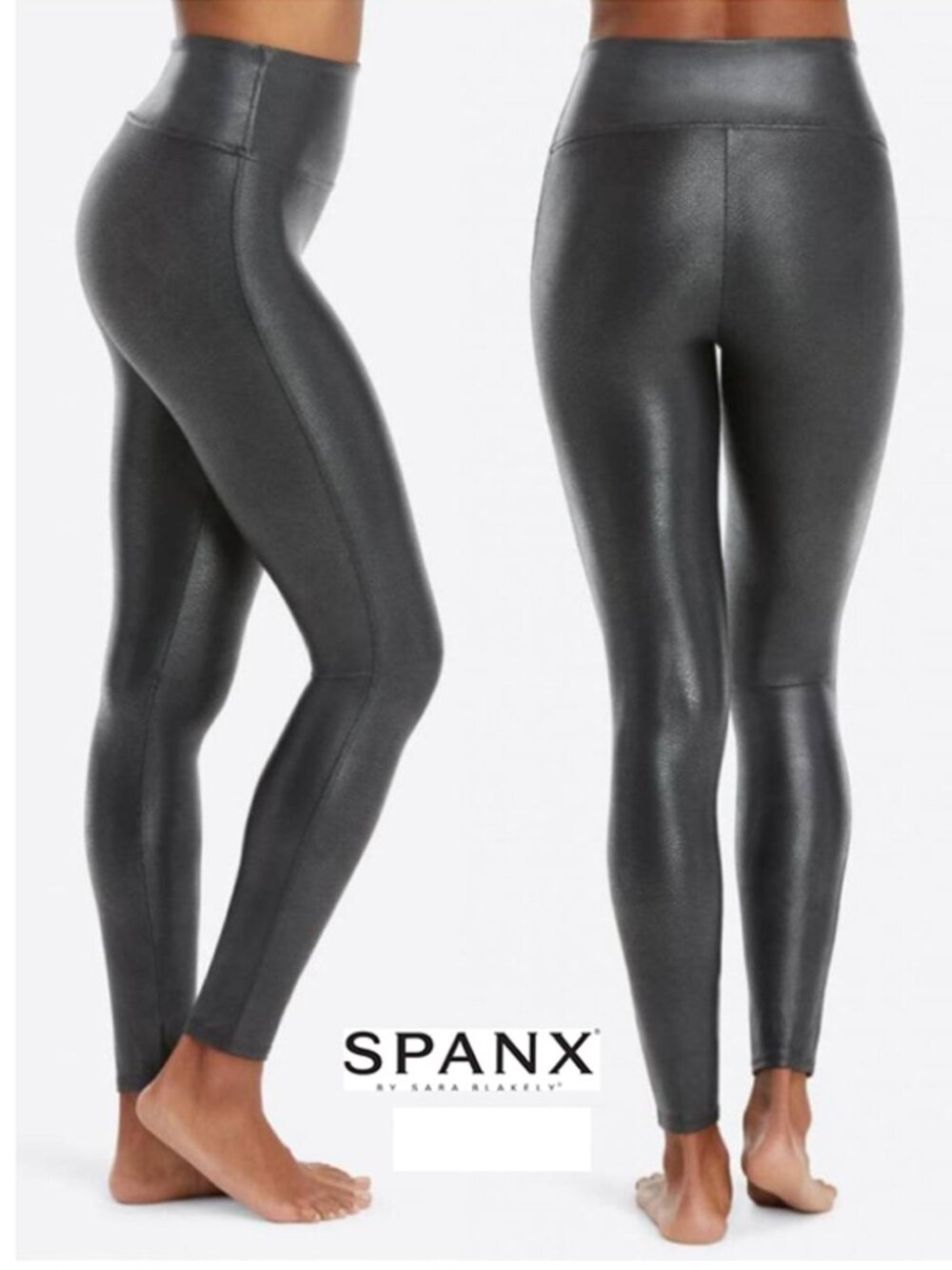 Spanx Faux Leather Leggings Black Size 1X